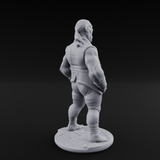 Belly Out Strutting Pirate A Miniature for Dungeons and Dragons, Pathfinder or other TTRPGs