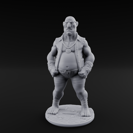 Belly Out Strutting Pirate A Miniature for Dungeons and Dragons, Pathfinder or other TTRPGs