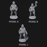 Belly Out Strutting Pirates Miniature for Dungeons and Dragons, Pathfinder or other TTRPGs