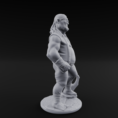 Belly Out Strutting Pirate C Miniature for Dungeons and Dragons, Pathfinder or other TTRPGs
