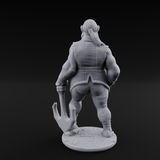 Belly Out Strutting Pirate C Miniature for Dungeons and Dragons, Pathfinder or other TTRPGs