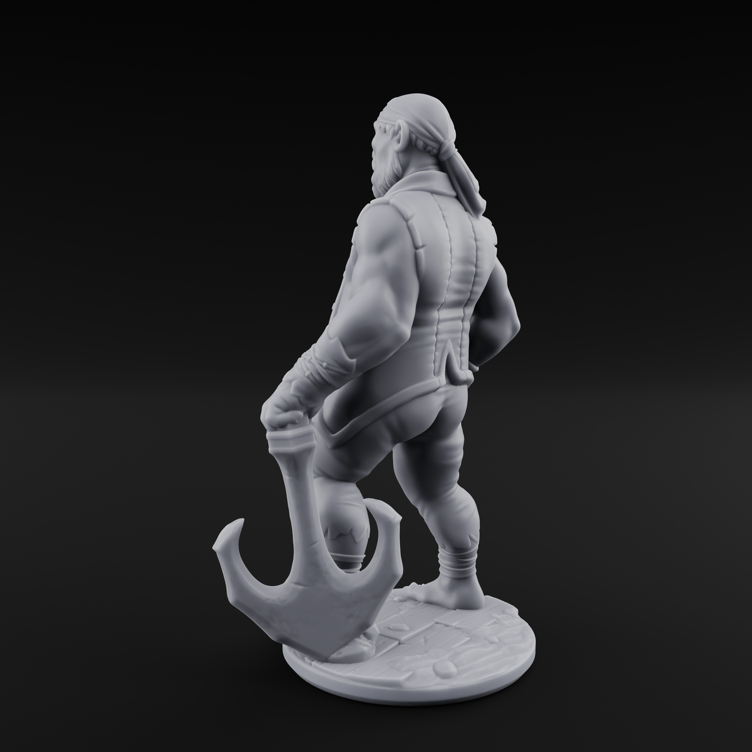 Belly Out Strutting Pirates Miniature for Dungeons and Dragons, Pathfinder or other TTRPGs