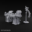 Squid Desk, Parrot Witness Wooden Pirate Captain's Desk