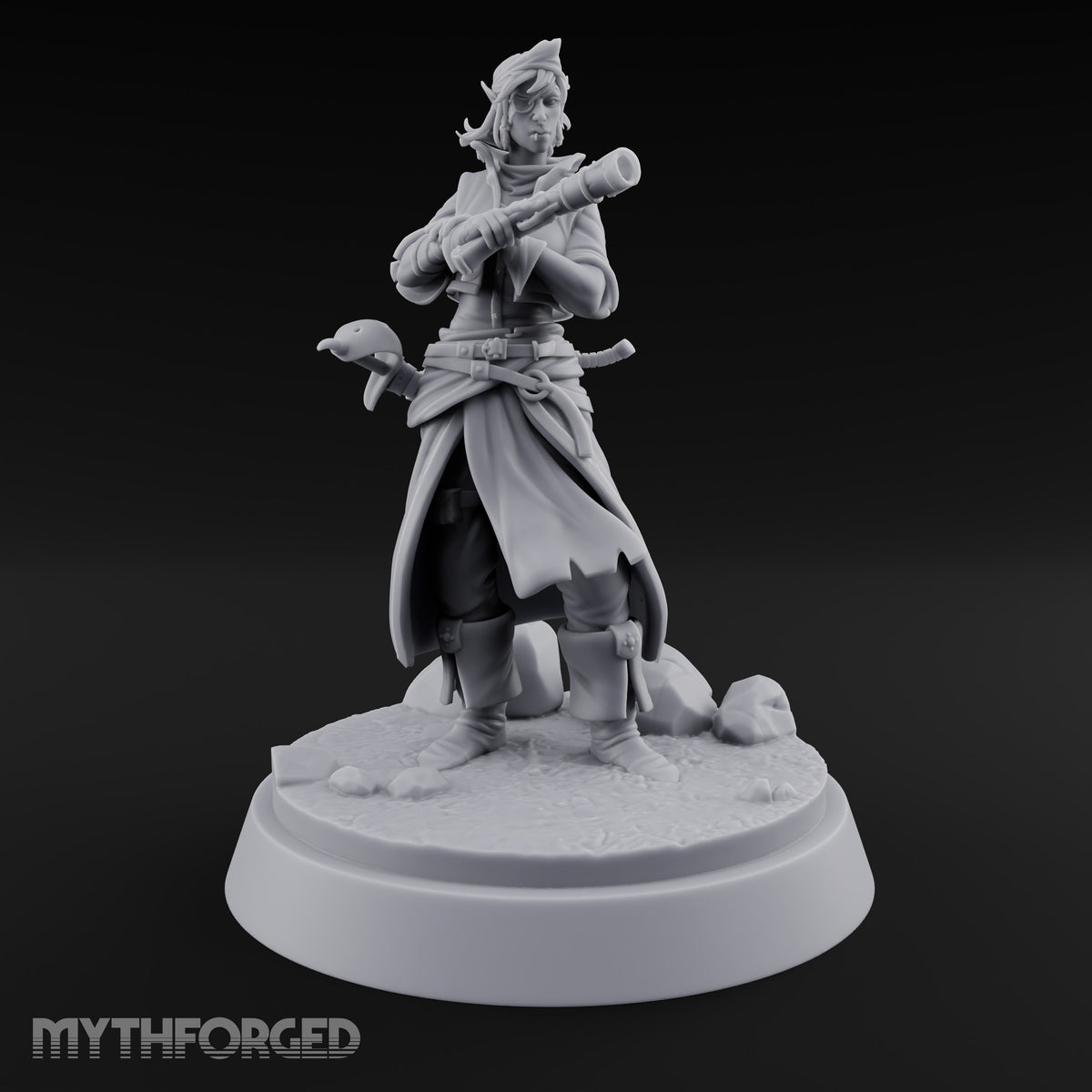Sea Legs on Dry Rocks Elf Pirate Gunslinger