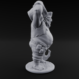 Barrel Chugging Ogre Pirate Miniature for Dungeons and Dragons, Pathfinder or other TTRPGs