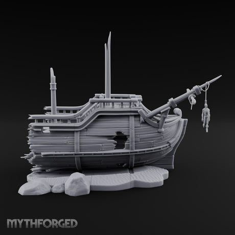 Beached Past Any Rescue Wrecked Pirate Ship Terrain