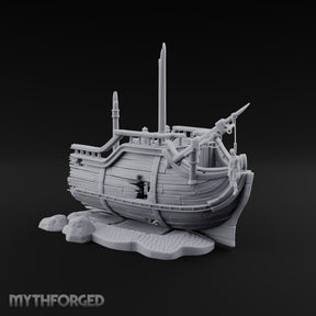 Beached Past Any Rescue Wrecked Pirate Ship Terrain