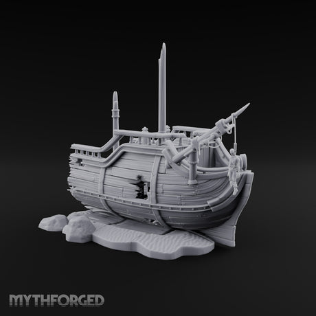Beached Past Any Rescue Wrecked Pirate Ship Terrain