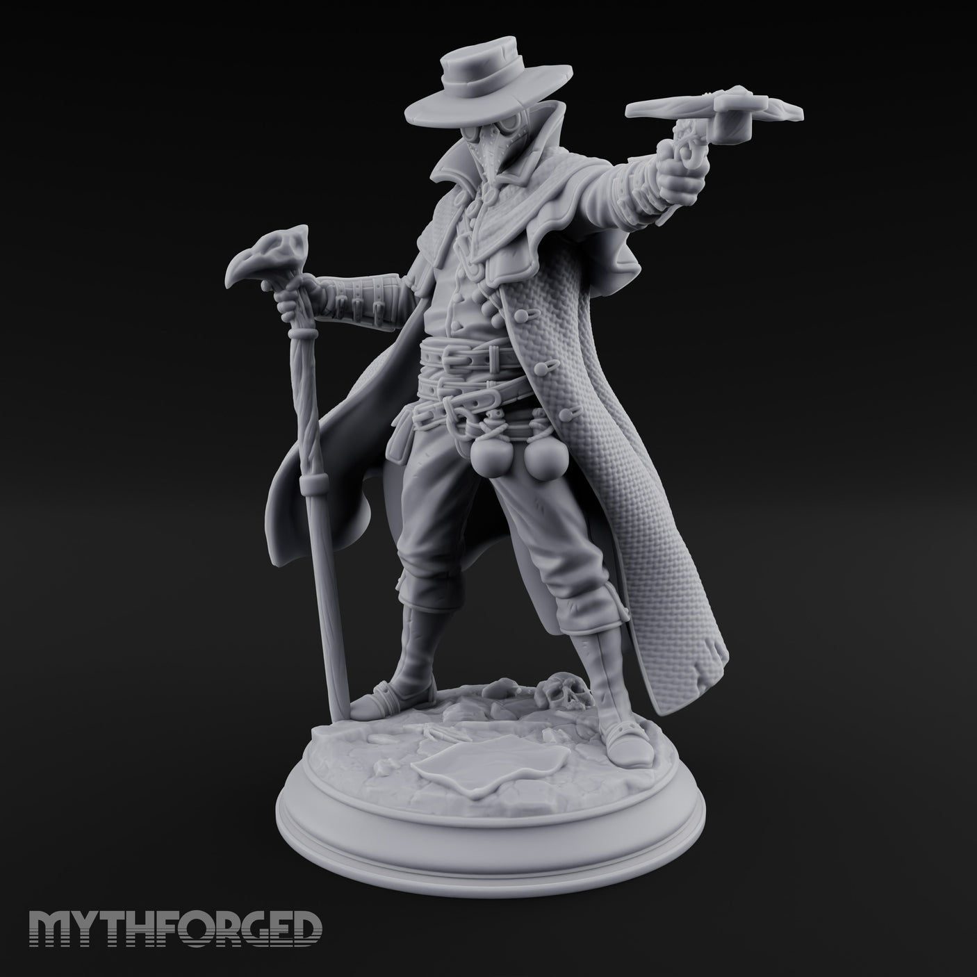 Pistol Aiming Staff Gripping Human Witch Hunter gallery 1