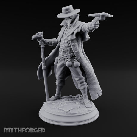 Pistol Aiming Staff Gripping Human Witch Hunter gallery 2