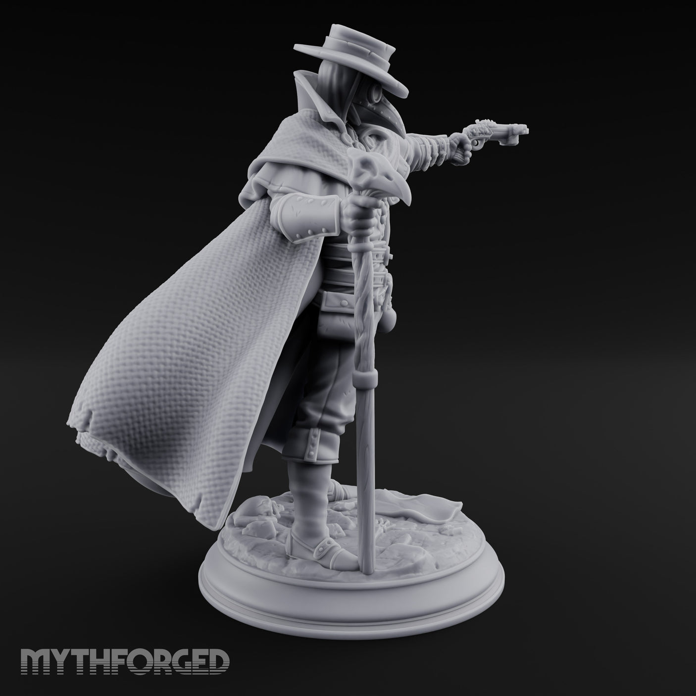 Pistol Aiming Staff Gripping Human Witch Hunter gallery 7