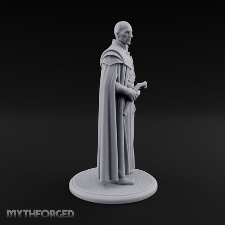 Pistol Clutching Human Inquisitor Miniature for Dungeons and Dragons, Pathfinder or other TTRPGs