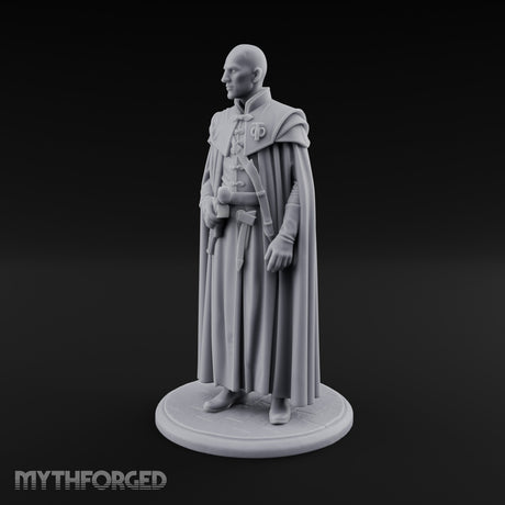 Pistol Clutching Human Inquisitor Miniature for Dungeons and Dragons, Pathfinder or other TTRPGs