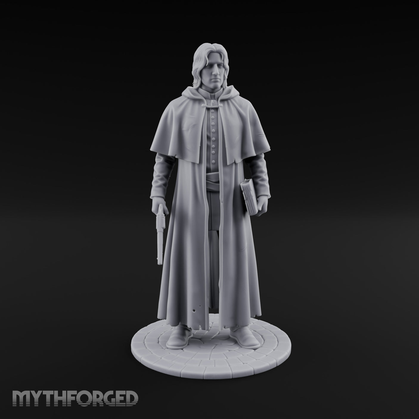 Pistol Clutching Human Wanderer Miniature for Dungeons and Dragons, Pathfinder or other TTRPGs