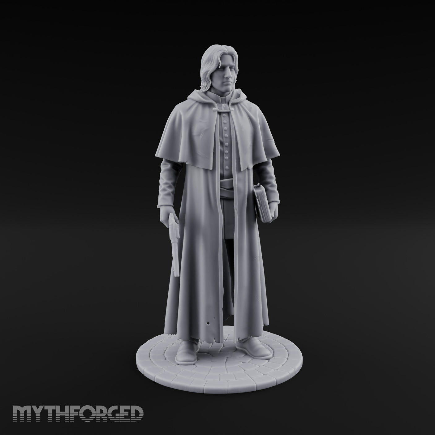 Pistol Clutching Human Wanderer Miniature for Dungeons and Dragons, Pathfinder or other TTRPGs