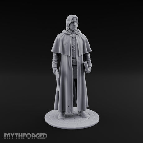 Pistol Clutching Human Wanderer Miniature for Dungeons and Dragons, Pathfinder or other TTRPGs