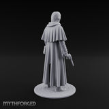 Pistol Clutching Human Wanderer Miniature for Dungeons and Dragons, Pathfinder or other TTRPGs