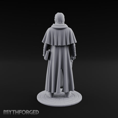 Pistol Clutching Human Wanderer Miniature for Dungeons and Dragons, Pathfinder or other TTRPGs