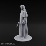 Pistol Clutching Human Wanderer Miniature for Dungeons and Dragons, Pathfinder or other TTRPGs