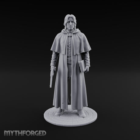 Pistol Clutching Human Wanderer Miniature for Dungeons and Dragons, Pathfinder or other TTRPGs