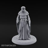 Pistol Concealing Human Friar Miniature for Dungeons and Dragons, Pathfinder or other TTRPGs