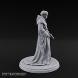 Pistol Concealing Human Friar Miniature for Dungeons and Dragons, Pathfinder or other TTRPGs