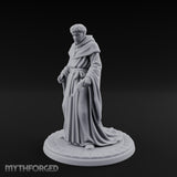 Pistol Concealing Human Friar Miniature for Dungeons and Dragons, Pathfinder or other TTRPGs