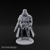 Pistol Dangling Coat Sweeping Human Gunslinger Miniature for Dungeons and Dragons, Pathfinder or other TTRPGs