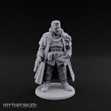 Pistol Dangling Coat Sweeping Human Gunslinger Miniature for Dungeons and Dragons, Pathfinder or other TTRPGs