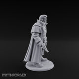 Pistol Dangling Coat Sweeping Human Gunslinger Miniature for Dungeons and Dragons, Pathfinder or other TTRPGs