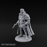 Pistol Dangling Coat Sweeping Human Gunslinger Miniature for Dungeons and Dragons, Pathfinder or other TTRPGs