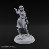 Pistol Drawn Human Monster Hunter Miniature for Dungeons and Dragons, Pathfinder or other TTRPGs