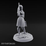 Pistol Drawn Human Monster Hunter Miniature for Dungeons and Dragons, Pathfinder or other TTRPGs
