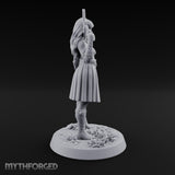 Pistol Drawn Human Monster Hunter Miniature for Dungeons and Dragons, Pathfinder or other TTRPGs