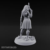 Pistol Drawn Human Monster Hunter Miniature for Dungeons and Dragons, Pathfinder or other TTRPGs