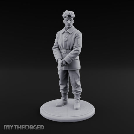 Pistol Gripping Human Fanatic Miniature for Dungeons and Dragons, Pathfinder or other TTRPGs
