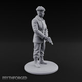 Pistol Gripping Human Fanatic Miniature for Dungeons and Dragons, Pathfinder or other TTRPGs