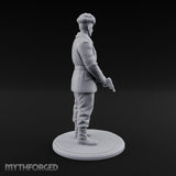 Pistol Gripping Human Fanatic Miniature for Dungeons and Dragons, Pathfinder or other TTRPGs