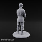Pistol Gripping Human Fanatic Miniature for Dungeons and Dragons, Pathfinder or other TTRPGs