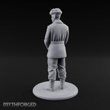 Pistol Gripping Human Fanatic Miniature for Dungeons and Dragons, Pathfinder or other TTRPGs