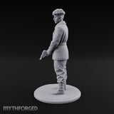 Pistol Gripping Human Fanatic Miniature for Dungeons and Dragons, Pathfinder or other TTRPGs