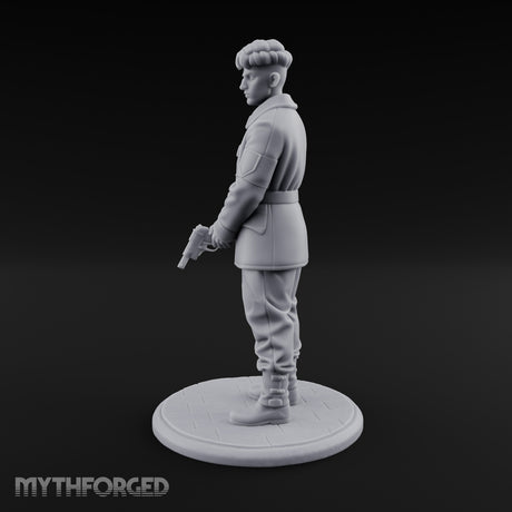 Pistol Gripping Human Fanatic Miniature for Dungeons and Dragons, Pathfinder or other TTRPGs