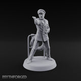 Pistol Levelled Human Captain Miniature for Dungeons and Dragons, Pathfinder or other TTRPGs