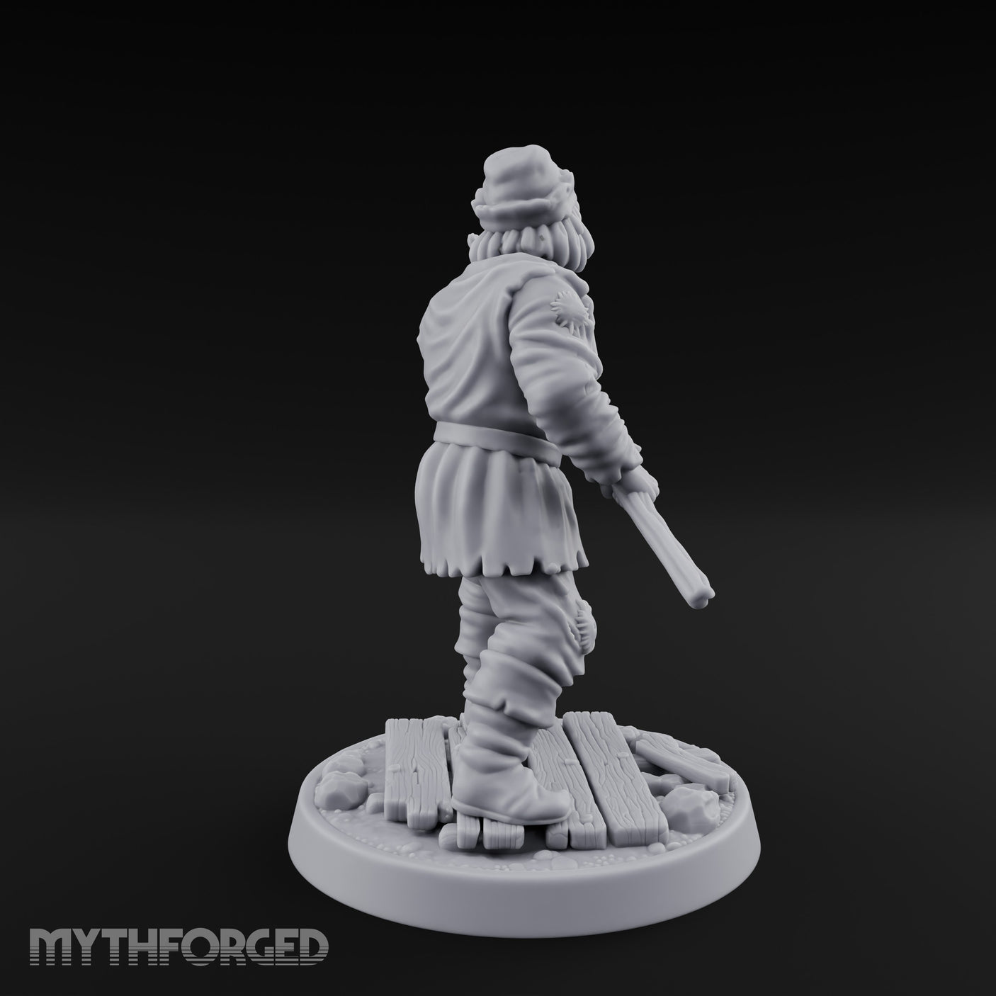 Pitchfork Levelling Guard Miniature for Dungeons and Dragons, Pathfinder or other TTRPGs