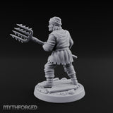 Pitchfork Levelling Guard Miniature for Dungeons and Dragons, Pathfinder or other TTRPGs