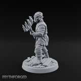 Pitchfork Levelling Guard Miniature for Dungeons and Dragons, Pathfinder or other TTRPGs