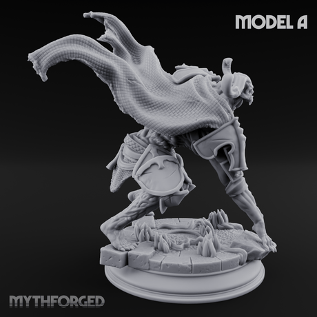 Magic Unfurling Risen Skeleton A Miniature for Dungeons and Dragons, Pathfinder or other TTRPGs
