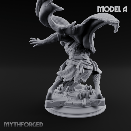 Magic Unfurling Risen Skeleton A Miniature for Dungeons and Dragons, Pathfinder or other TTRPGs