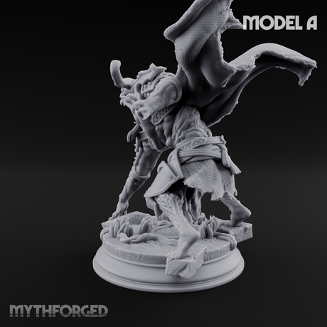 Magic Unfurling Risen Skeleton A Miniature for Dungeons and Dragons, Pathfinder or other TTRPGs