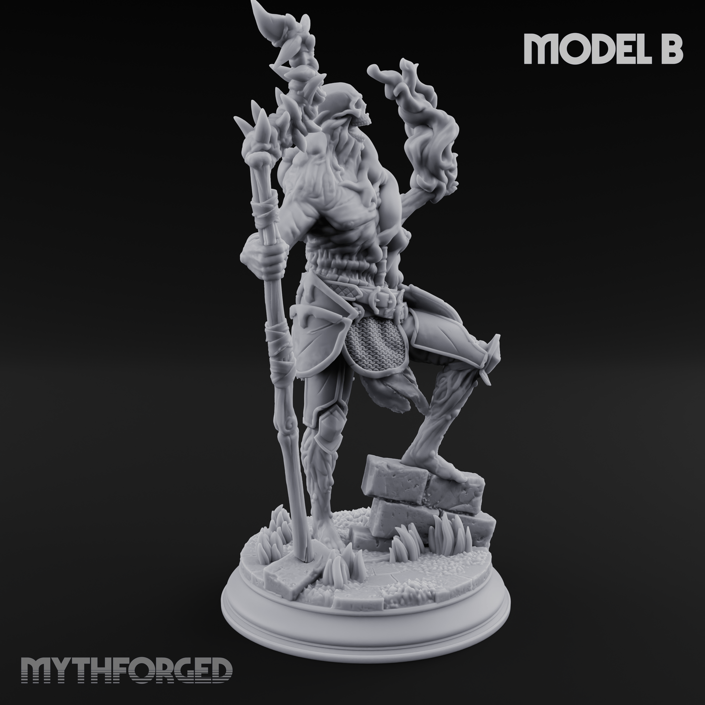 Magic Unfurling Risen Skeletons Miniature for Dungeons and Dragons, Pathfinder or other TTRPGs